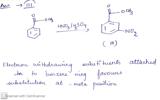 Aus Til Lock Loch HNO3 / 14504 LNOG () attached Electron withdrawina substituents con to benzene ring favours substitution at