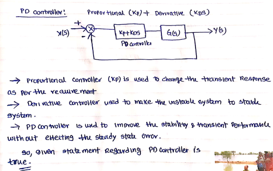 PD controller: Proportional (Kp) + Derwative (kos) x + Krtkos Kpt kos GG) >Y6) PD Controller > propertienal controller (KP) i