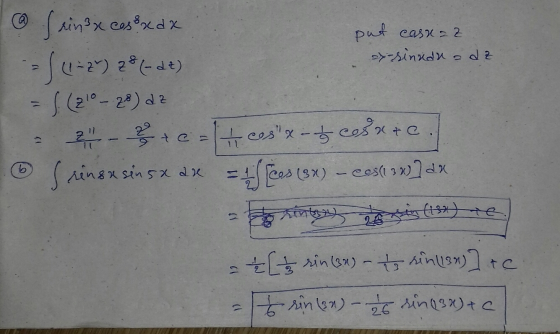 ox-sinuar a de @ frin3x ces&xdx put cassaz = ( (1-24) 28 (-dt) = J. (210 - 28) az 24 - 2 + c = 1+ cesx cerute Srinsxsinsxax