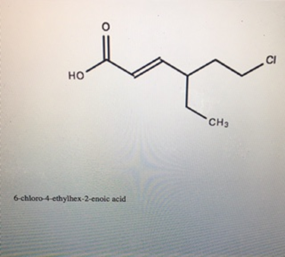 The top picture shows 6-chloro-4-ethylhex-2-e