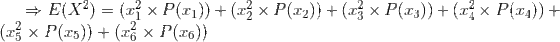 E(X2)(xx P(x1))(a x P())(xx P(x3))+(xx P(x4))+ (x x P(x5))(x x P(re)) 2