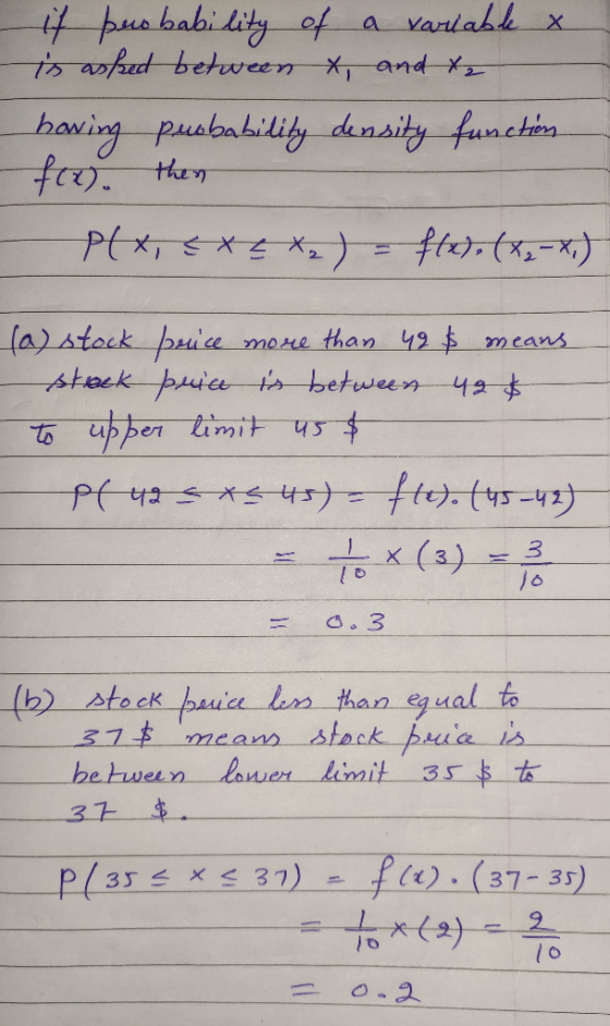 it probability of a variable is ashred between x and ta having probability density function fox. then Plx, EX EX 2) = f(x), (