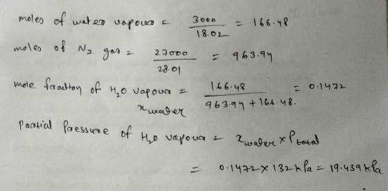 moles of wat uapou 3oce 18.02- ะ 9 63.9 28.01 14648 20 Vafoua nuuber 9639ฯ+11.48