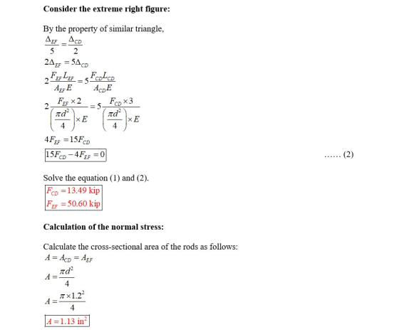 Consider the extreme right figure: By the property of similar triangle, AEF _ ACD 5 2 24 EF = 5ACD FCD LCD 2 = 5 ACDE Fer x 2