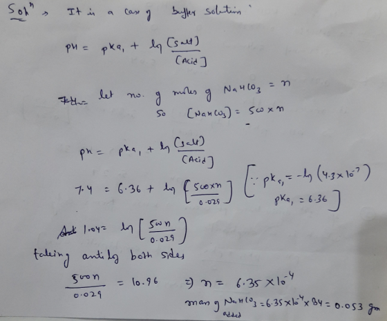Tt bfley Soltn Casr Cs pka, CAcid NA4 L02-n ae Cwancos)=Sco x So Cseke CAi 7Y6.36 t Scexn j pKa, 6.36 Swn 0-029 taluin ant l