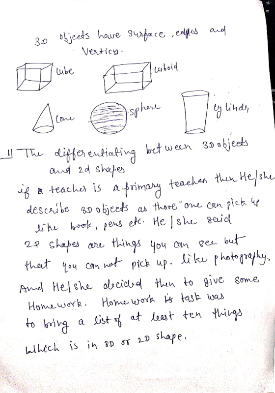 + 1 3D objects have surface eagles and Verticu. uboid Gure i ubit bu | cylinder I The differentiating between 30 objects 1 an