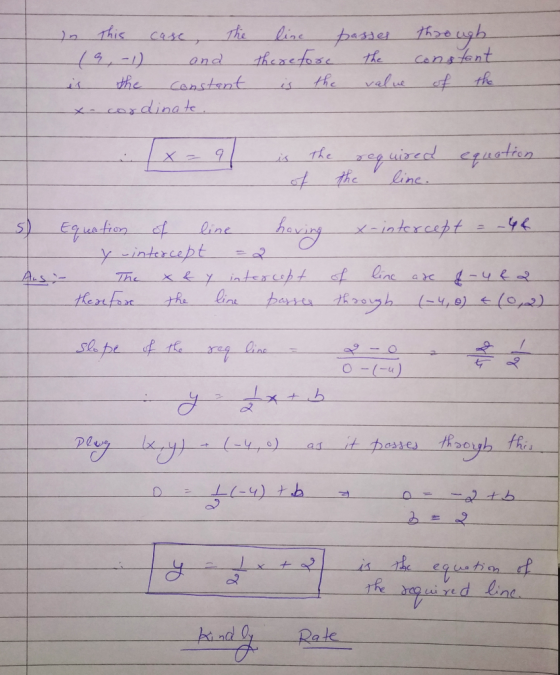 In this case, the 19,-1) and is the constant - cordinate. line therefore is the passes the value through constant of the x =