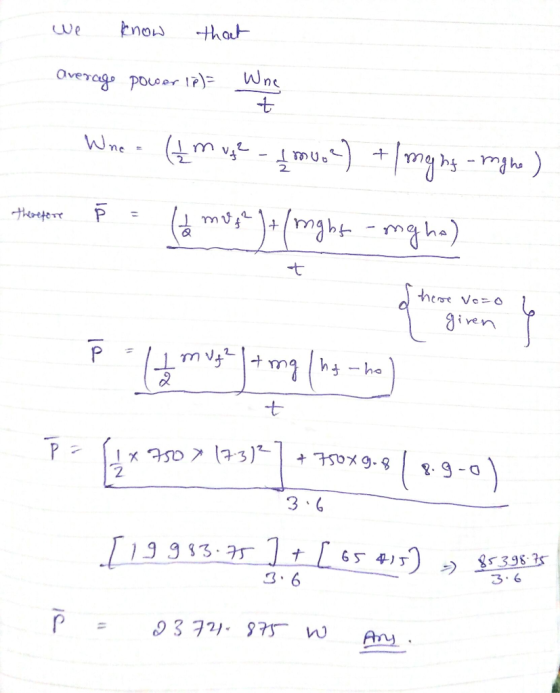 we know that average power 18) Whe Wine - (1 m uge 1 muc) + 1 mg ng-right) Harper 8 = (a mosh ) + (right -mg ha) t s here vo=