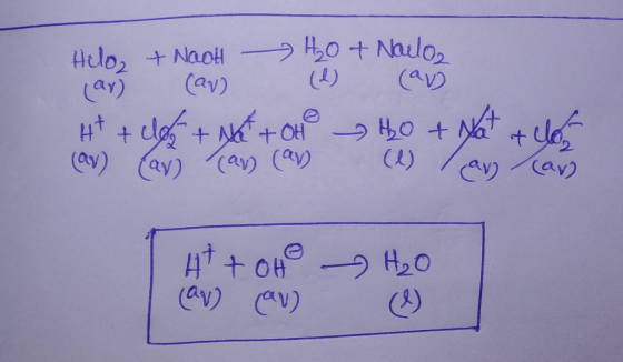 Helo + NaOH H₂O + Nallo, (ar (av) (1) (ab H+ + clos+Not+OHO HO + Nat + cho (OV) Cav) (av) (av (1) lancar 4t+ oH (av) av) H₂O