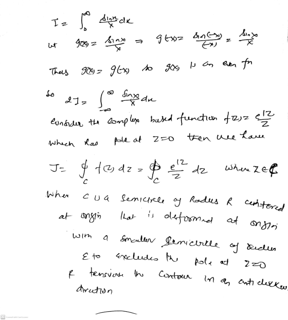 Isp sunde Sinx gtxz Ant 212 so Sings are cua semicircle of Rodus R centered 92 Sinx wt Ex Thes 980) = gtx so 9X is an even fn