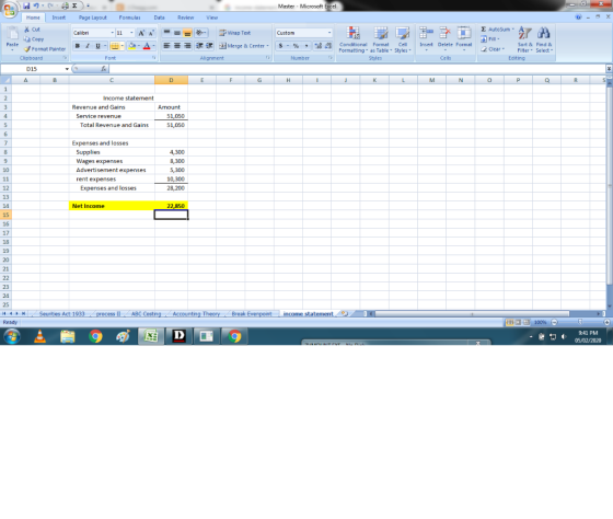 Master - Microsoft Excel Home Insert Page Layout Formulas Data Review View 4. Cut Σ AutoSum * Α Calibri - 11 - AA Custom ta C