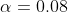α-0.08