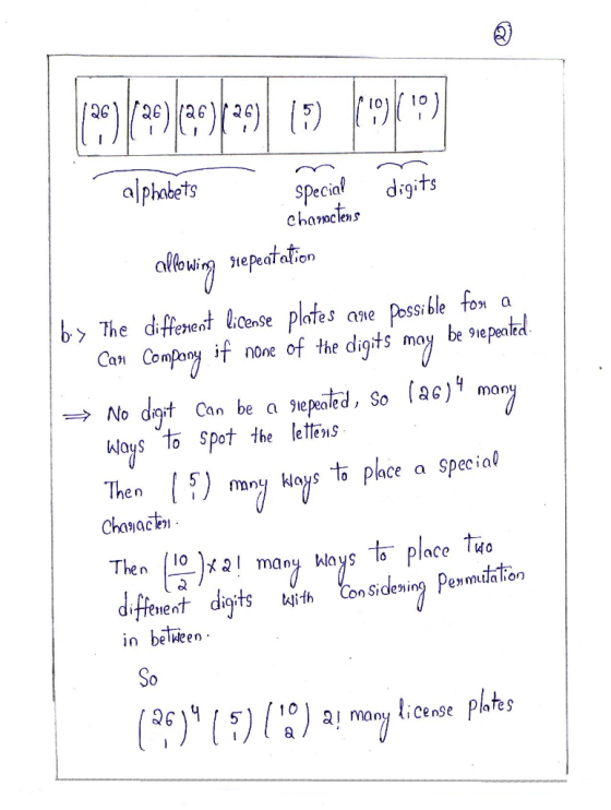 aphabets Specia drgts b The diffene license Plafese Possible fon a Can Compony if none of the ays To spot the lettens Then 5