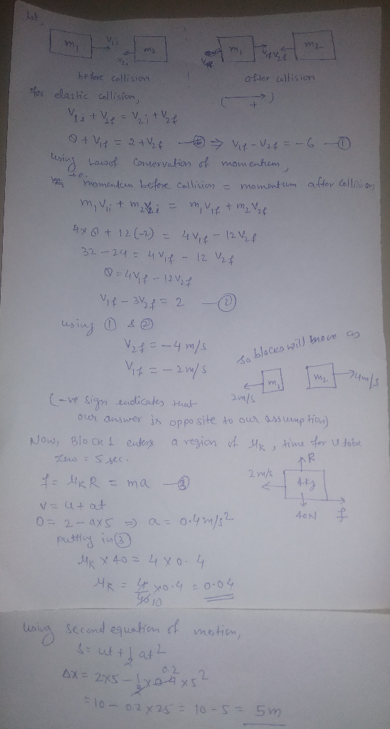 ym hederc tollisiom elas lic collision afder telision hy@t 12.14) 4v,t-12Y/ urey js op po site to oun a) れ.uk R= ma--9 40N lo