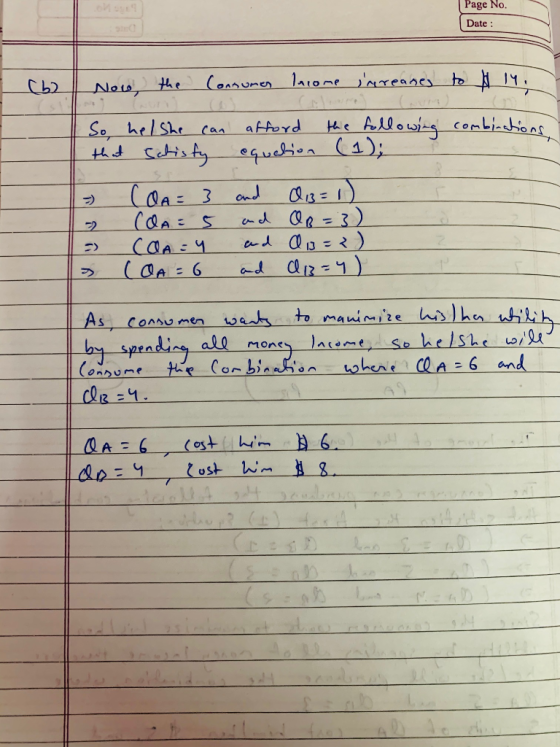 Page No Date: 11 Nos the ( Alowig combikieat aFAord So helShe can A Chisty egueien (1); Can= 3 d R-3) ad aR-1 LCA 6 > As coAN