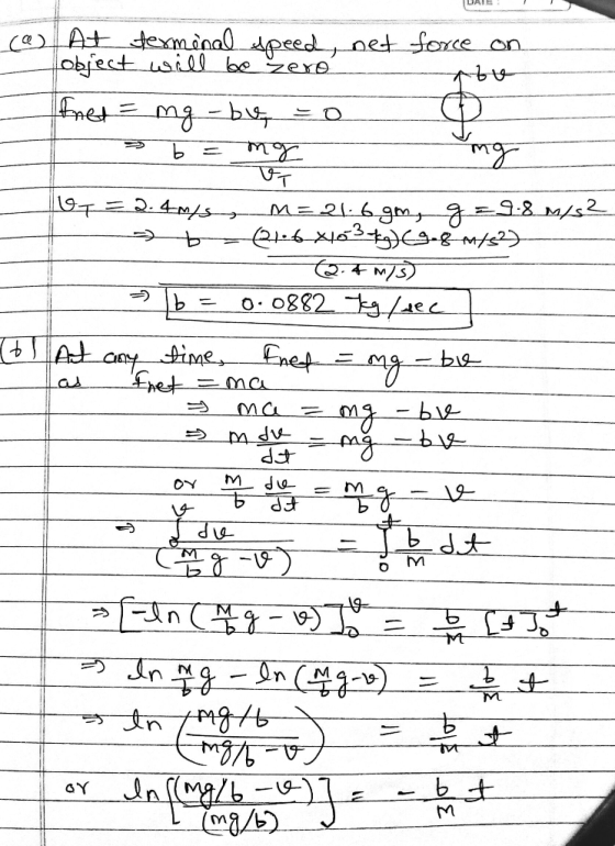 DATE CaAt texminal dpeednet force obfect usiO bezexA on mg-b VT |197 2.4m/S> M=216 gm 8M/S O. 0882 aec Aanytime Enet bie Ma M
