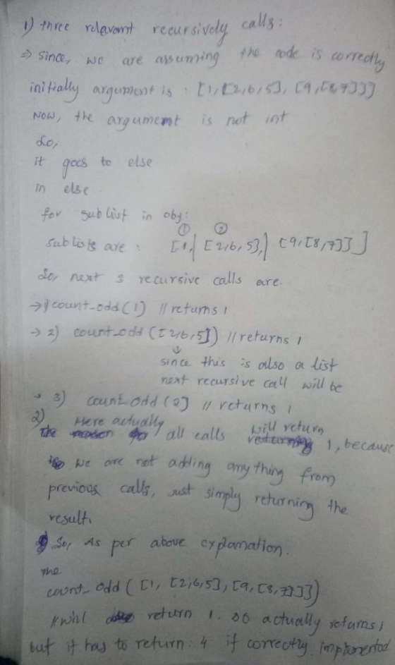 recurs、vely calls: ca i) three rdavent ing the d is orred Since, e are as umi Nou, tke ag ument is do, it gecs to else in els