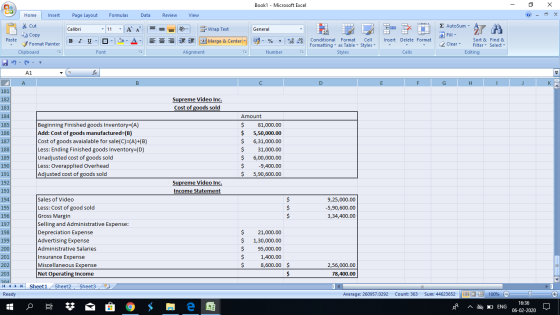 Book1 - Microsoft Excel - X Home Insert Page Layout Formulas Data Review View * Cut Copy - General 1 D Wrap Text Merge & Cent