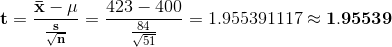 X- 423-400 t = = 1.9553911171.95539 751