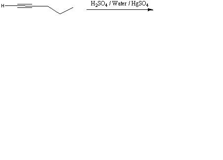 H- H2SO4 / Water / HgSO4