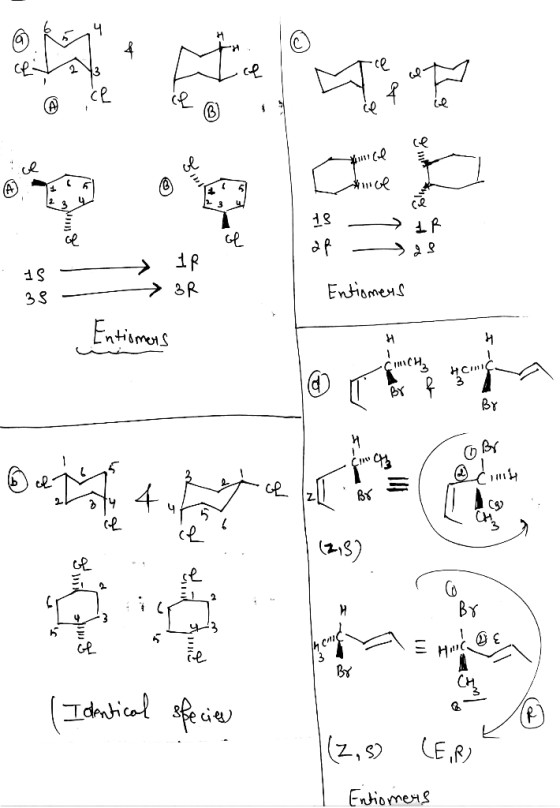 citats @ ce -ave to ce 18 - cé IR dp- 15 - 38 - IR > BR Entiomers . Entismens CHIC BY T O Br Com (2,52 D | Identical species