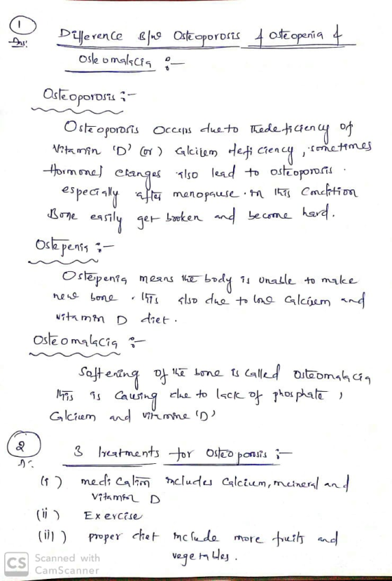 Dillerence Blue Osteoporosis fosteopenia + osle omalacia - Osteoporosis - Osteoporosis Occanis due to thede ticiency of Vitam