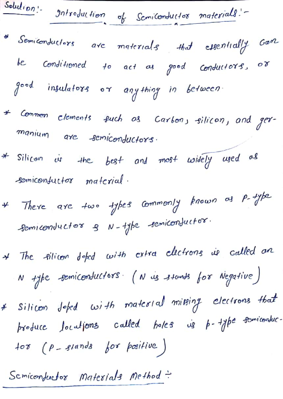 Sobition. - gntroduction gntroduction of Semiconductor materials. * Semiconductors are Gan materials act as that good - esse