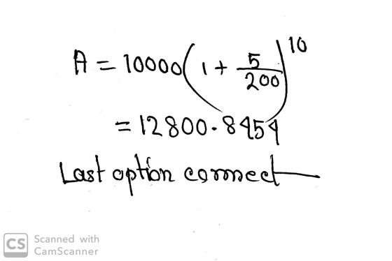 10 + A = 100006 200 = 12800.8454 Last option commeet CS Scanned with CamScanner