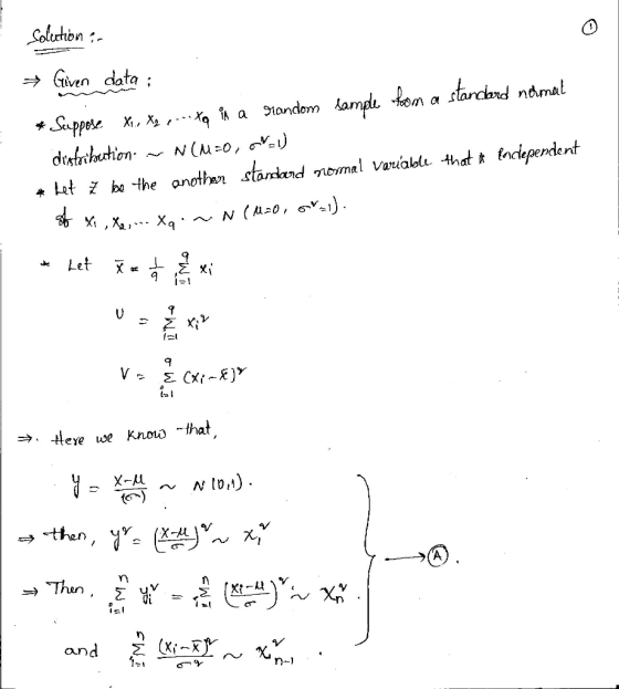 oluhon Co → Given data nclependent V) 9 Is/ n-l
