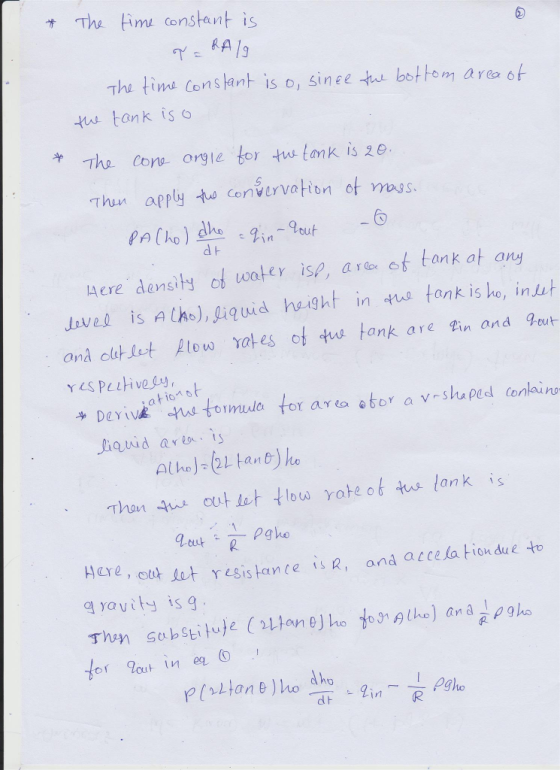+ Th im onstant is Thi tims consant is o, sinee hu bst tom area o tas tank İS0 Thu apply convervation ot mags. Aere density o