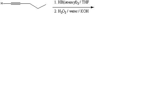H- 1. HB(isoamyl),/ THF 2. H. ,/ water / KOH