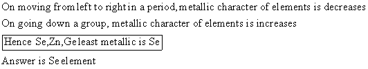 On moving from left to right in a period, metallic character of elements is decreases On going down a group, metallic charact