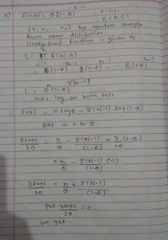 X1 X2 Xn) he sandom foom above diihi bution o union ir given aj In CL 01 20 CI-9 O209 (ue get
