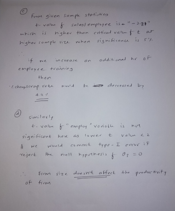 fr given Sample stoti rtico which hisher than citiced vatuft ar then ra ta h.sulㅢ bedPderv e as eu nchenpScrap 4.2ソ 囲 Similasly sianifcot hex valu 2 Firmm size doeint affect pductvit 7 of hm firm sz oe n