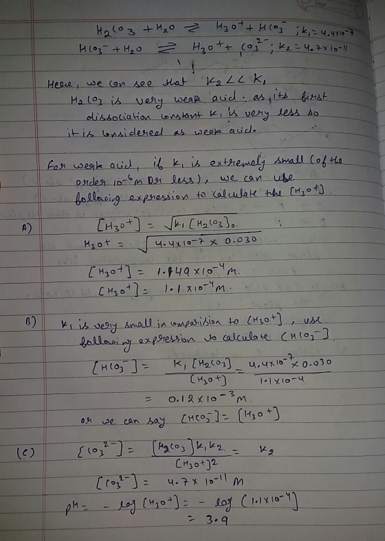 Но (оз +И,0 H103 + H₂o 2 Изо+ Иto, .. H₂o++ (03 k2 = 4.7x10-11 - Ч.ЧҮlo Here, we can see that Ka LLK, H₂ 103 is very weak aui