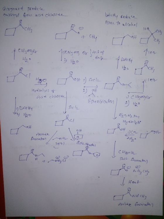 lAIAy Reduce carhny ow act chlaarde Ester fo alcohef + Ho Base H20 otSocl 2) F Hydnl Erten6atay Sec 12 ArrFLe famaatan Estest