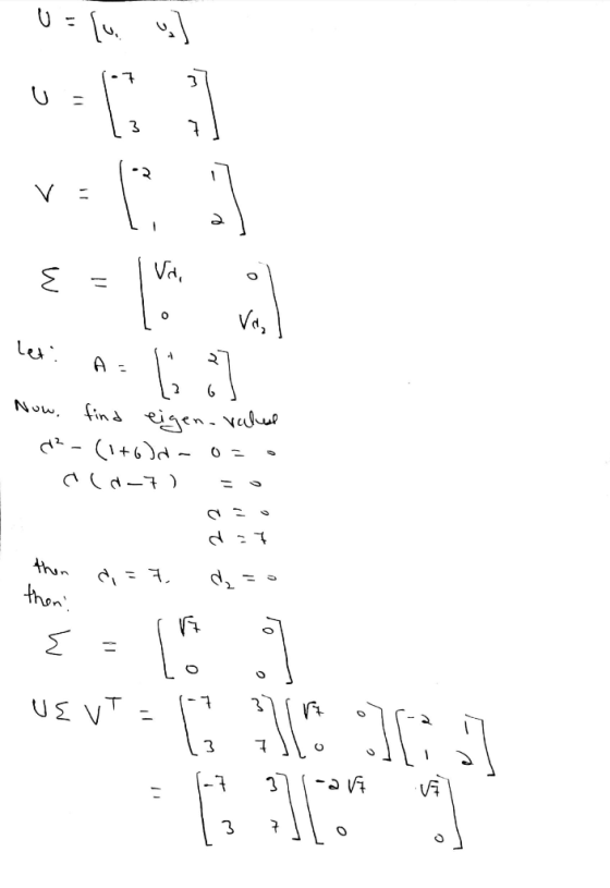 نت | ء [ =ه ها eigen-valul find Now, و - ۵ - ( یه +۱) - *) دی (1 ) در ۹ - ۱۰ then ة = | UE VT = 6:15:11,