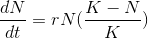 dN di =rnik - N
