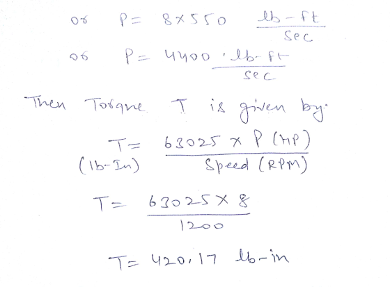 от 96 P= 815 Со 15 - ft РИчоо . 1- Sec sec Then Torque. Ţ is given by: - Б3025 P(he ) (Ib-In) speed (RPM) Т- b7o 2 SXR | 2 оо