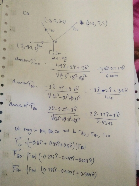 (-1, -2, 3-6) EBO (4.8, 2,3) Arco BO . (21.2 500 Ao Foz swimg -4.8 ê+ 27 + 3R ,~4.80 29+3R V. 9)? 0² 762 6.6033 • direction F