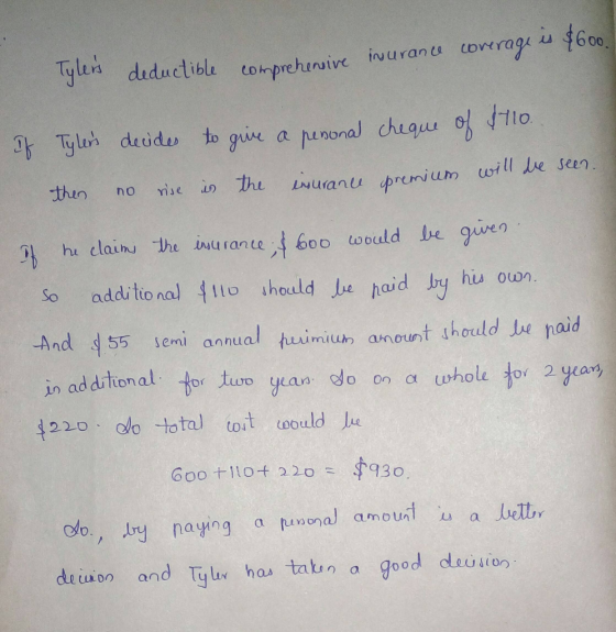 Tylen duductible tomprehurwive mium will e seen So addi tio nal lo should e haid by hi own And 55 semi annual uanount should