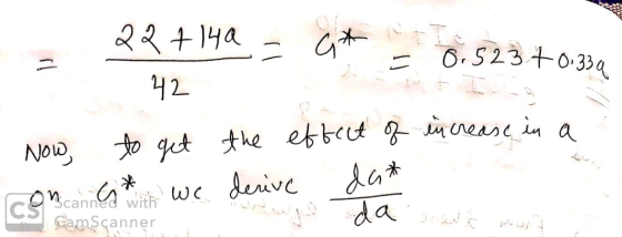 22 +148 - Git - 0.523.7 0.33 42 Now con can to get the effect of increase in a we derive dat Gamşçanner