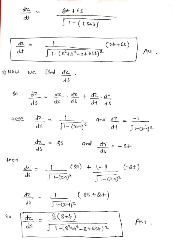 dz dt 9+ +63 ST-((S++) d2 dt SHOP 24.63)2 (2++65) |-(s2++2_2+68+)2 Are. = Now we ZP pult ds 50 = d2 ds d2 dx dx SÞ + d2 dy dy