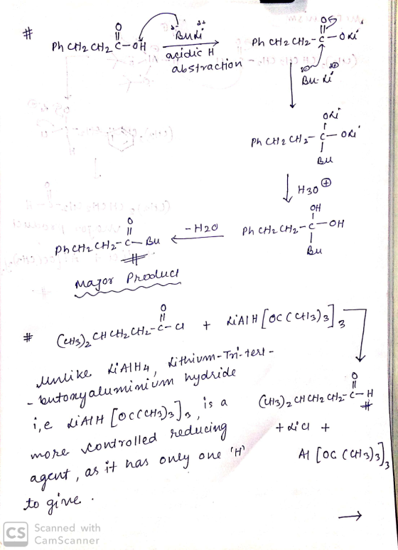 W a Ph CH2 CH2 C-OH - açidic Buti acidic ń i Ph CH2 CH2-c-oki abstraction Buki WW.SINGH Bocor Ph CH 2 CHE <H30 H -A20 Ph CH2