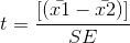+_ [(x1 - x2) SE