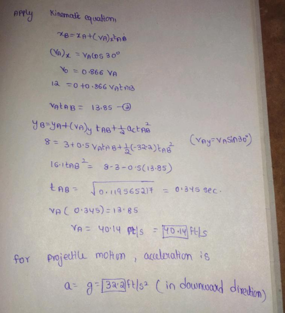 APP No =0,866 VA a o to .866 Vatn3 16 1tne8-3-O 5(13.85 vAC 345) 13 8s for projetHu motum , accleralton is