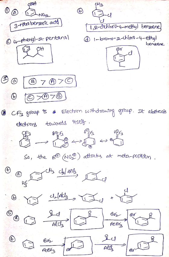 COH CH2 NO 3-no berzeic acd 1,2-dthlor 0-4mettyj berene 1-brumo--chlos0 -4ethyl benzene u-pheng)-pentano) OH Electron wthdrau