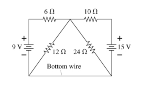 9 V 100 6 (2 12 24 Bottom wire 15 V