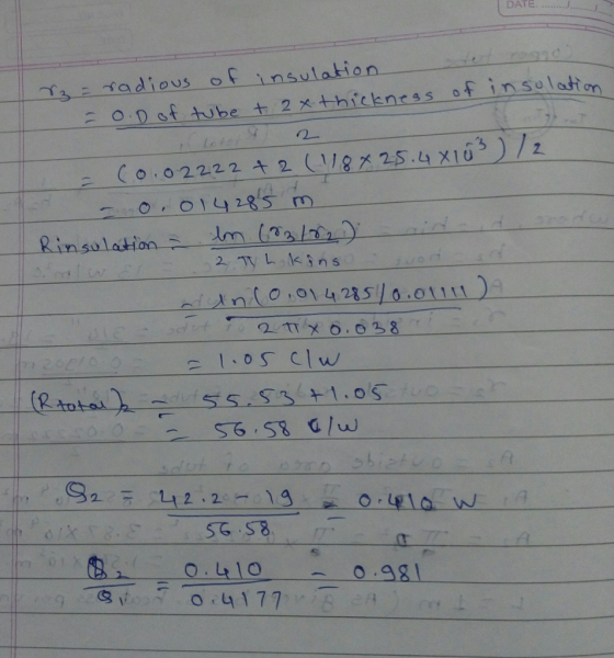 DATE.. insulation on L. , 014285 m (0,014285/0·01111 ) 5て53