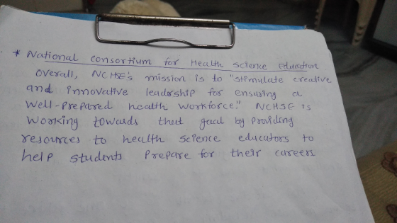 * National consortium for Health Science Education, Overall, NCHSEs mission is to stimulate creative and innovative leaders